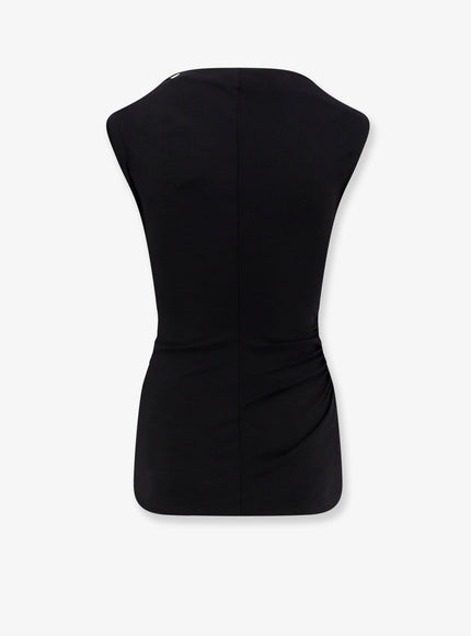 Brunello Cucinelli Wool And Stretch Viscose Top