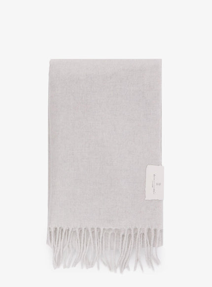 Brunello Cucinelli Cashmere Scarf Uni Grigio Chiaro