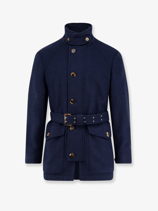 Brunello Cucinelli Saharan Lightweight Water-Repellent Cashmere Jacket Blu