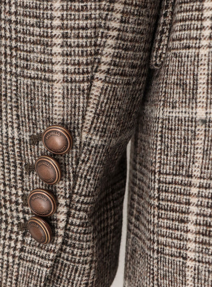 Brunello Cucinelli Double-Breasted Prince Of Wales Blazer