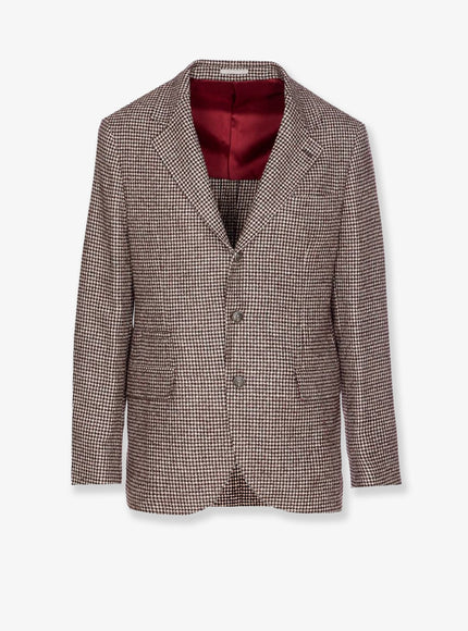 Brunello Cucinelli Single-Breasted Wool And Alpaca Blazer Moro