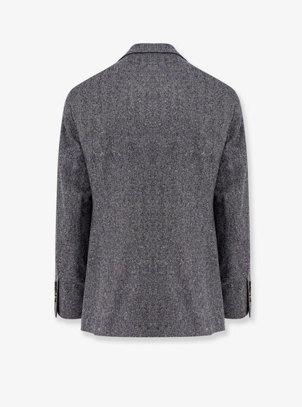 Brunello Cucinelli Herringbone Wool And Cashmere Blazer