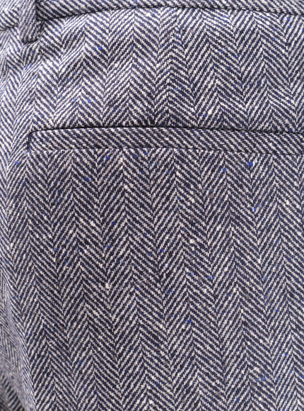Brunello Cucinelli Herringbone Wool And Cashmere Trousers