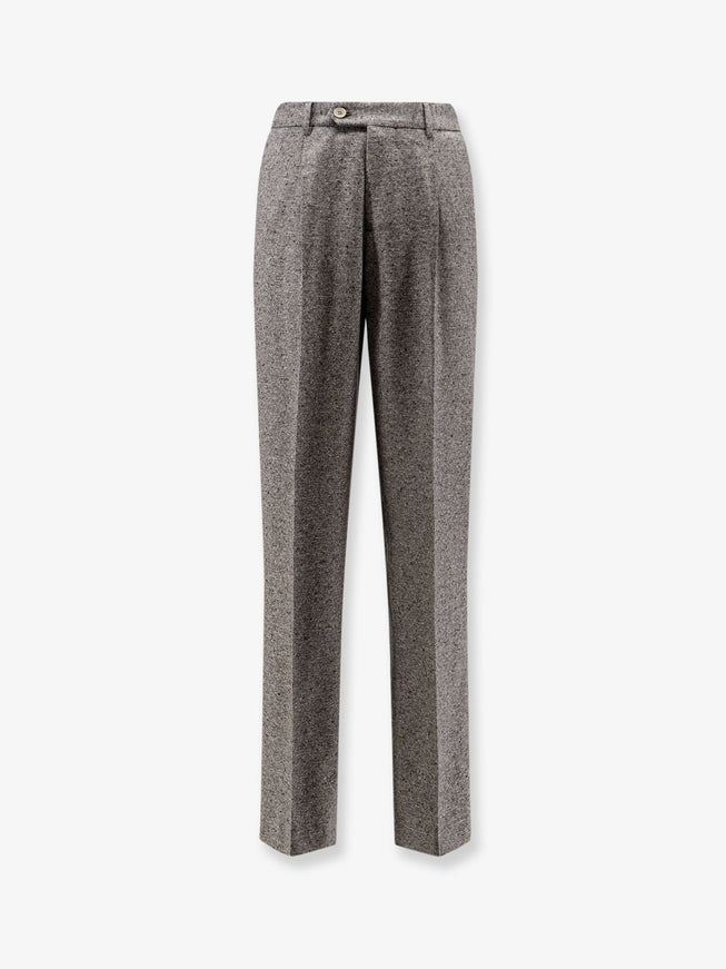 Brunello Cucinelli Wool And Cashmere Trousers Grigio
