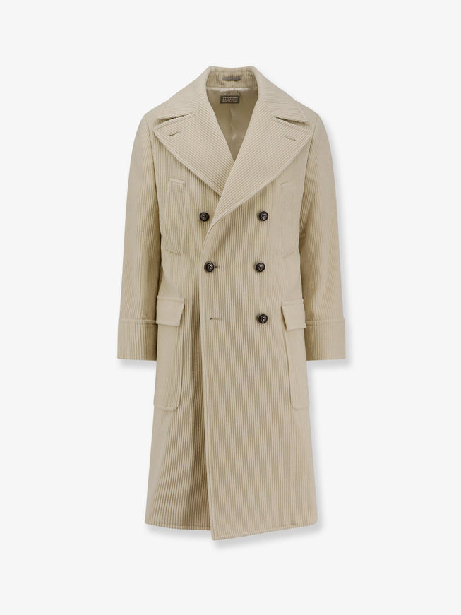 Ribbed Cashmere Coat