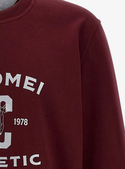 Brunello Cucinelli Cotton Sweatshirt With Print On The Front