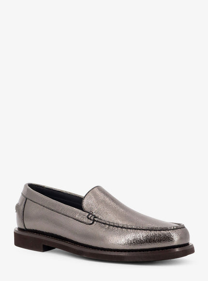 Brunello Cucinelli Penny Laminated Leather Loafer