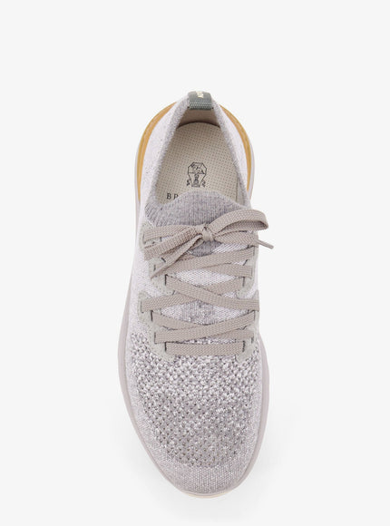 Brunello Cucinelli Melange Knit Sneakers