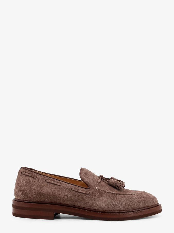 Brunello Cucinelli Suede Loafers Medium Brown