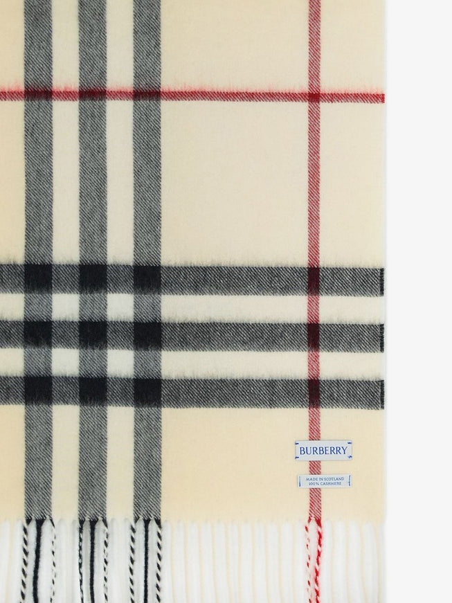 Burberry Cashmere Scarf With Giant Check Motif