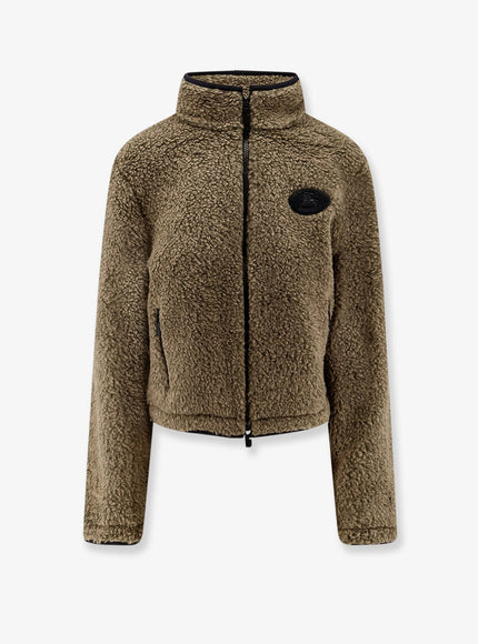 Burberry Synthetic Fur Jacket Mire Melange