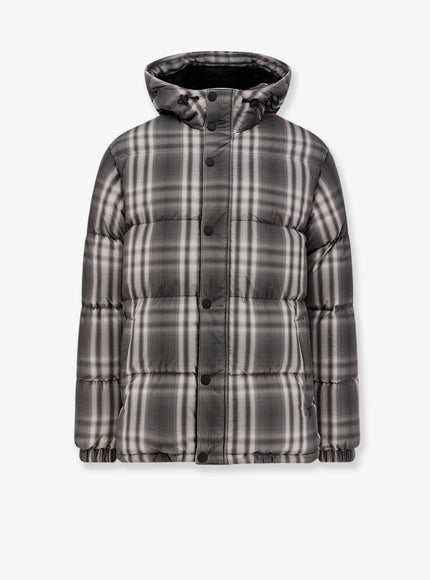 Burberry Snowdonia Hooded Down Jacket Black Ip Check