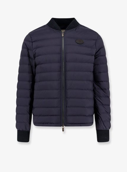 Burberry Dalham Down Jacket With Ekd Patch Navy