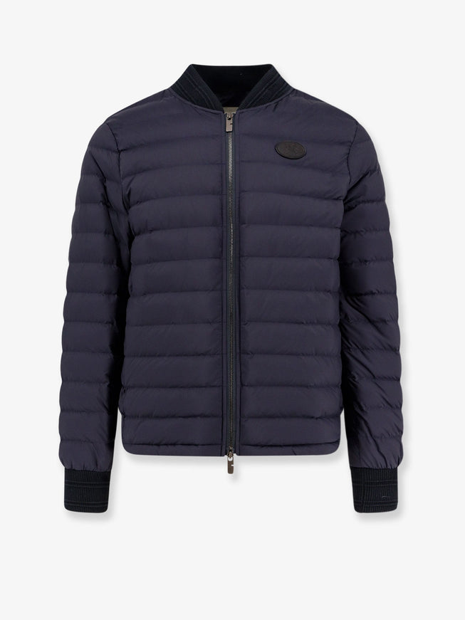 Burberry Dalham Down Jacket With Ekd Patch Navy