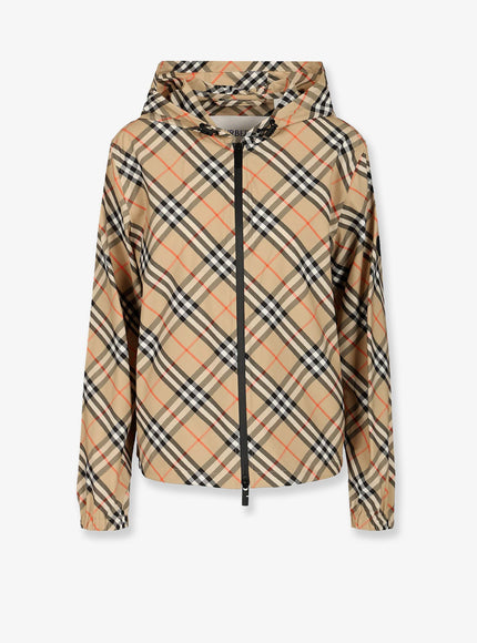 Burberry Salcombe Traditional Check Nylon Jacket Sand Ip Check