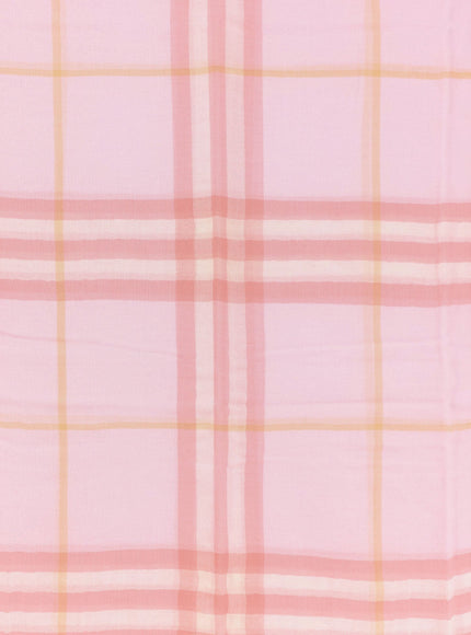 Burberry Wool Scarf With Burberry Check Motif