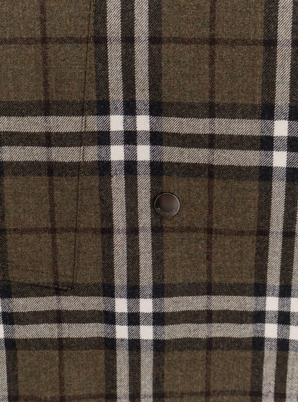 Burberry Virgin Wool Skirt With Burberry Check Print