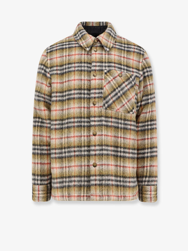 Burberry Madras Wool Jacket Sand Ip Check