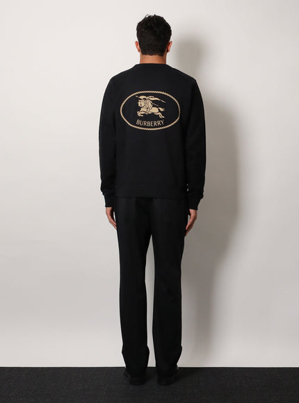 Burberry Cotton Sweatshirt With Logo Embroidery
