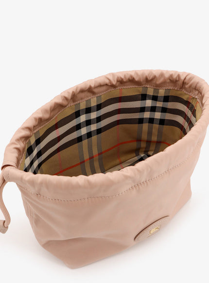 Burberry Horseshoe Drawstring Clutch Bag