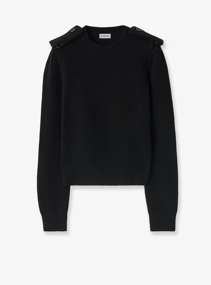 Burberry Wool And Cashmere Sweater Black