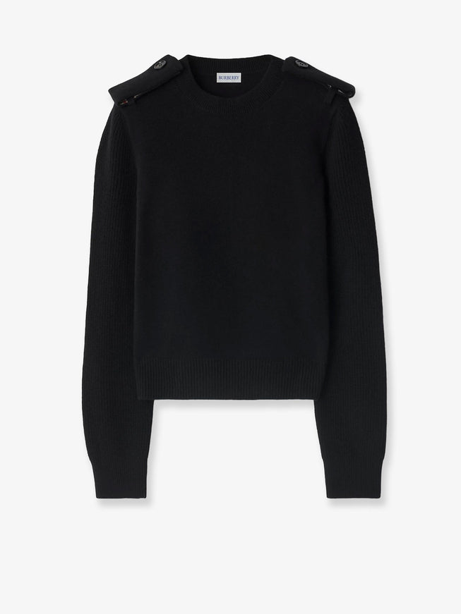 Burberry Wool And Cashmere Sweater Black