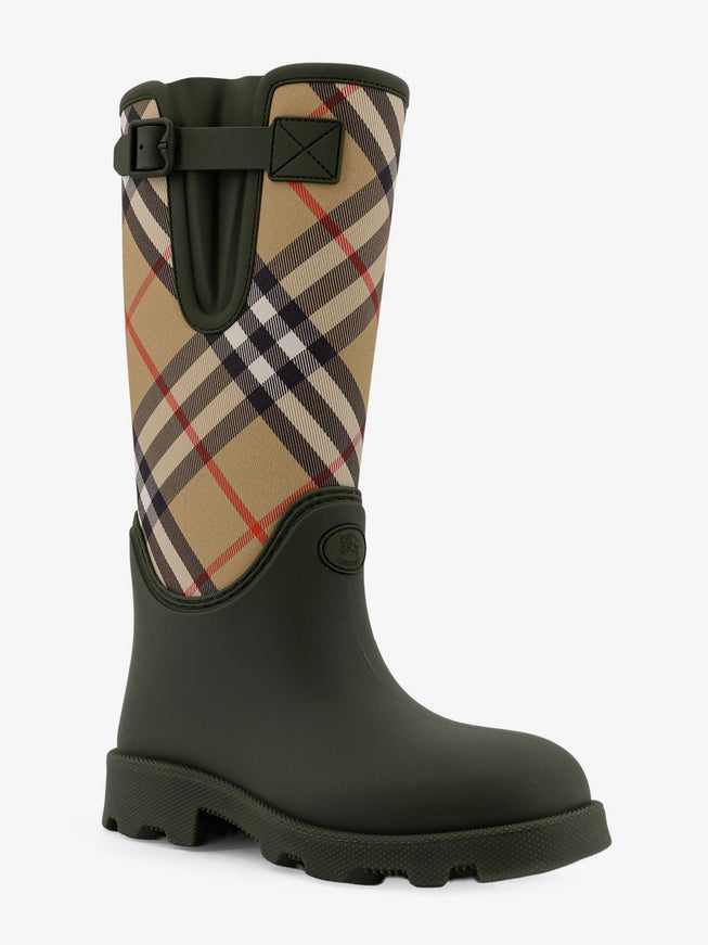 Burberry Rainboots With Traditional Check Insert
