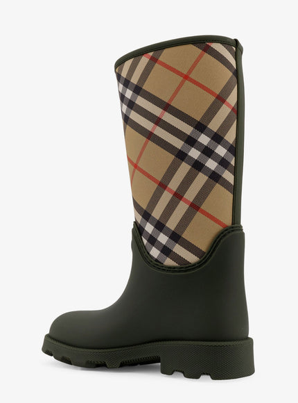Burberry Rainboots With Traditional Check Insert