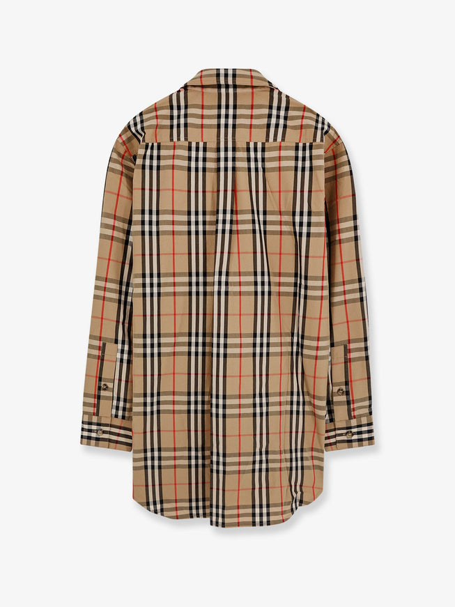 Burberry Cotton Shirt With Check Print