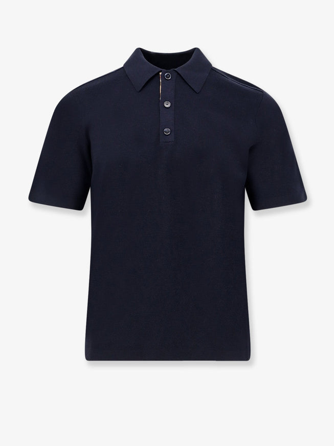 Burberry Wool Polo Shirt Navy