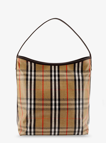 Burberry Higlands Shoulder Bag With Traditional Check Motif