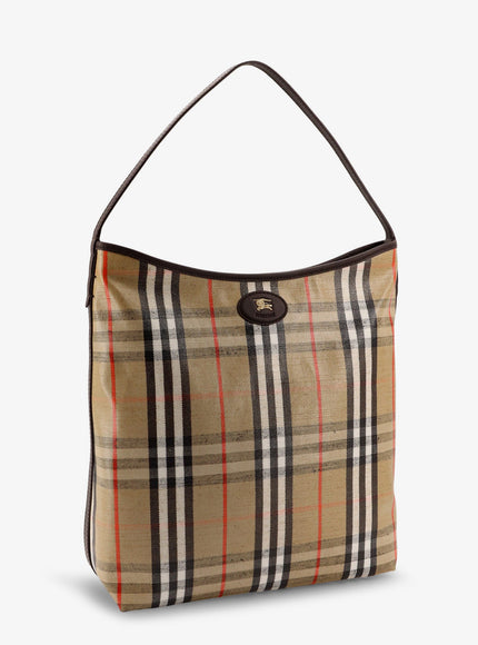 Burberry Higlands Shoulder Bag With Traditional Check Motif