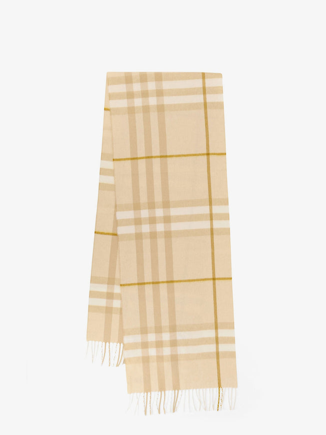 Burberry Burberry Check Cashmere Scarf Uni Whitedenim
