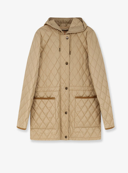 Burberry Bromley Quilted Nylon Jacket Flax