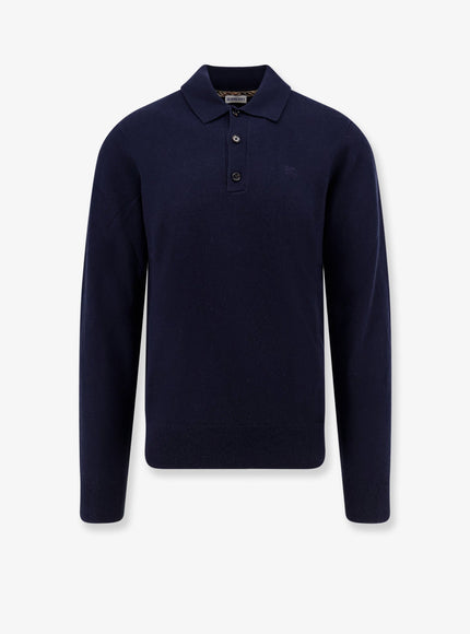 Burberry Cashmere Polo Sweater Navy
