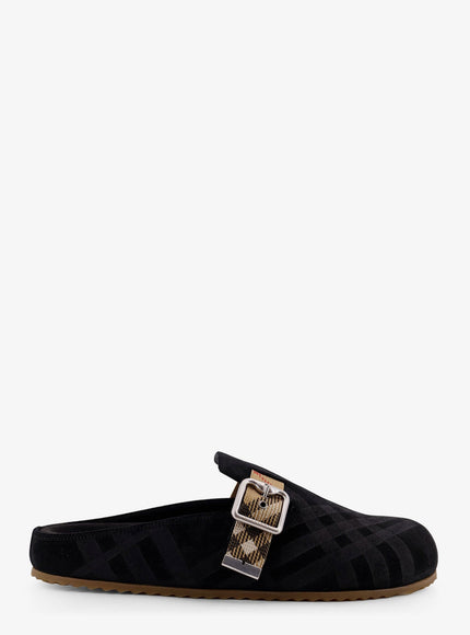 Burberry Urchin Low Velvet Sandals Black