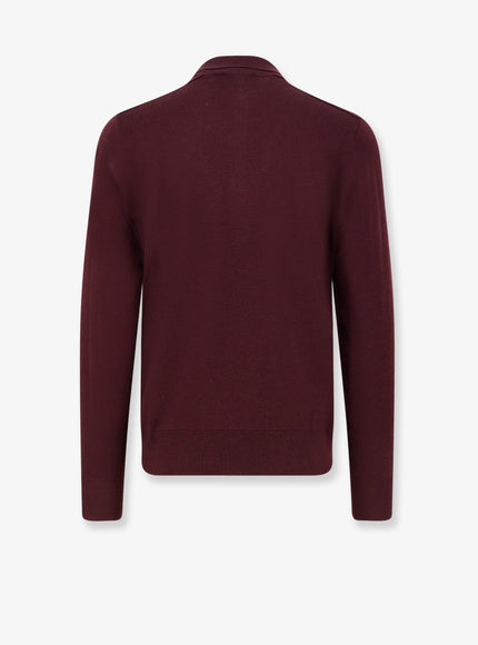 Burberry Marcus Ls Ct Wool Polo Shirt