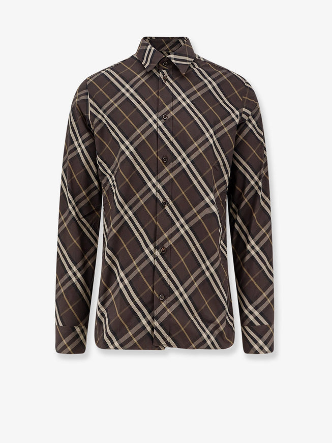 Burberry Robert Organic Cotton Shirt Truffle Ip Check