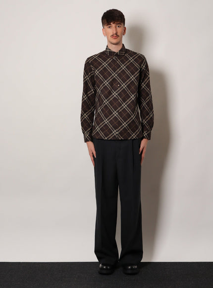 Burberry Cotton Shirt With Check Motif
