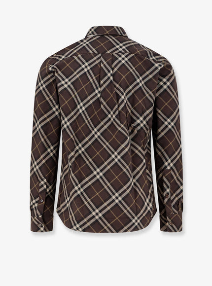 Burberry Cotton Shirt With Check Motif