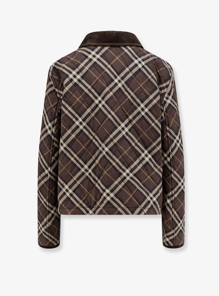 Burberry Oldham Padded Cotton Jacket With Check Pattern