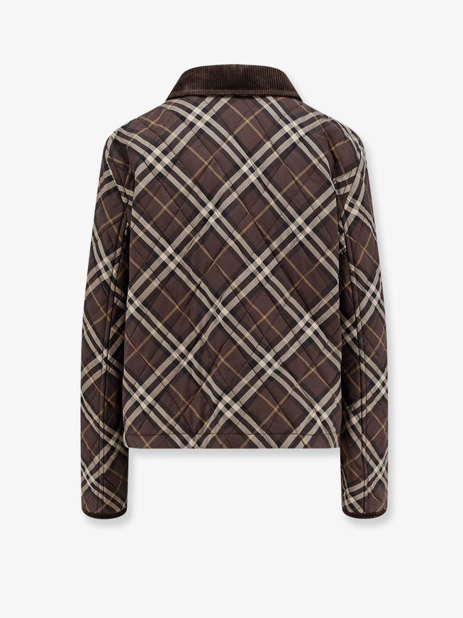 Burberry Oldham Padded Cotton Jacket With Check Pattern