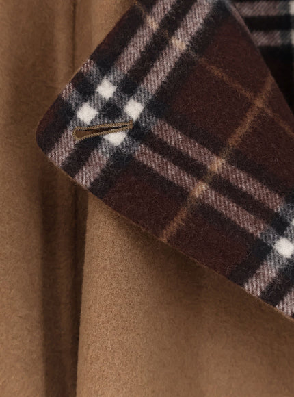 Burberry Belmont Virgin Wool Cape