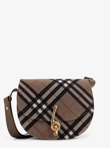 Burberry Bridle Canvas And Leather Check Shoulder Bag Uni Brush