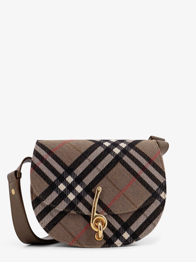 Burberry Bridle Canvas And Leather Check Shoulder Bag Uni Brush