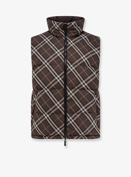 Burberry Snowshill Reversible Sleeveless Down Jacket Truffle Ip Check