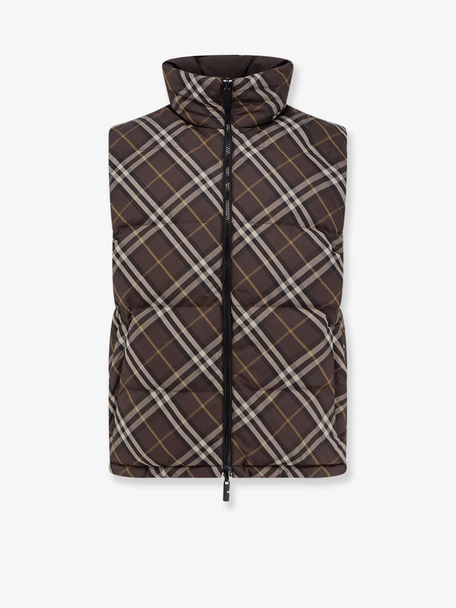 Burberry Snowshill Reversible Sleeveless Down Jacket Truffle Ip Check