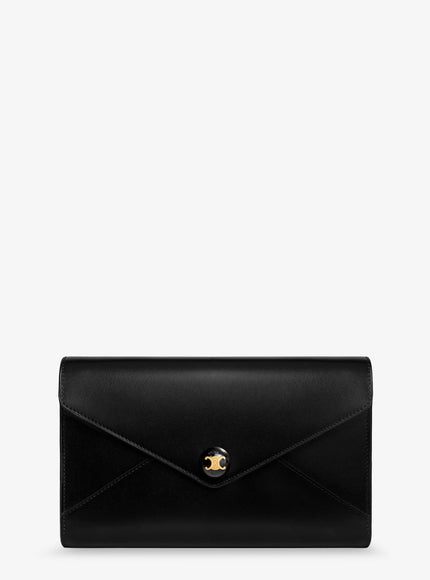 Celine Wallet On Chain Leather Crossbody Bag Uni Black