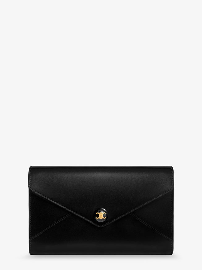Celine Wallet On Chain Leather Crossbody Bag Uni Black