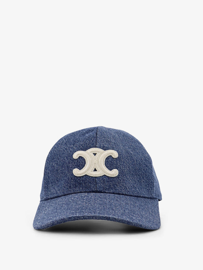 Celine Denim Baseball Hat Dark Union Wash
